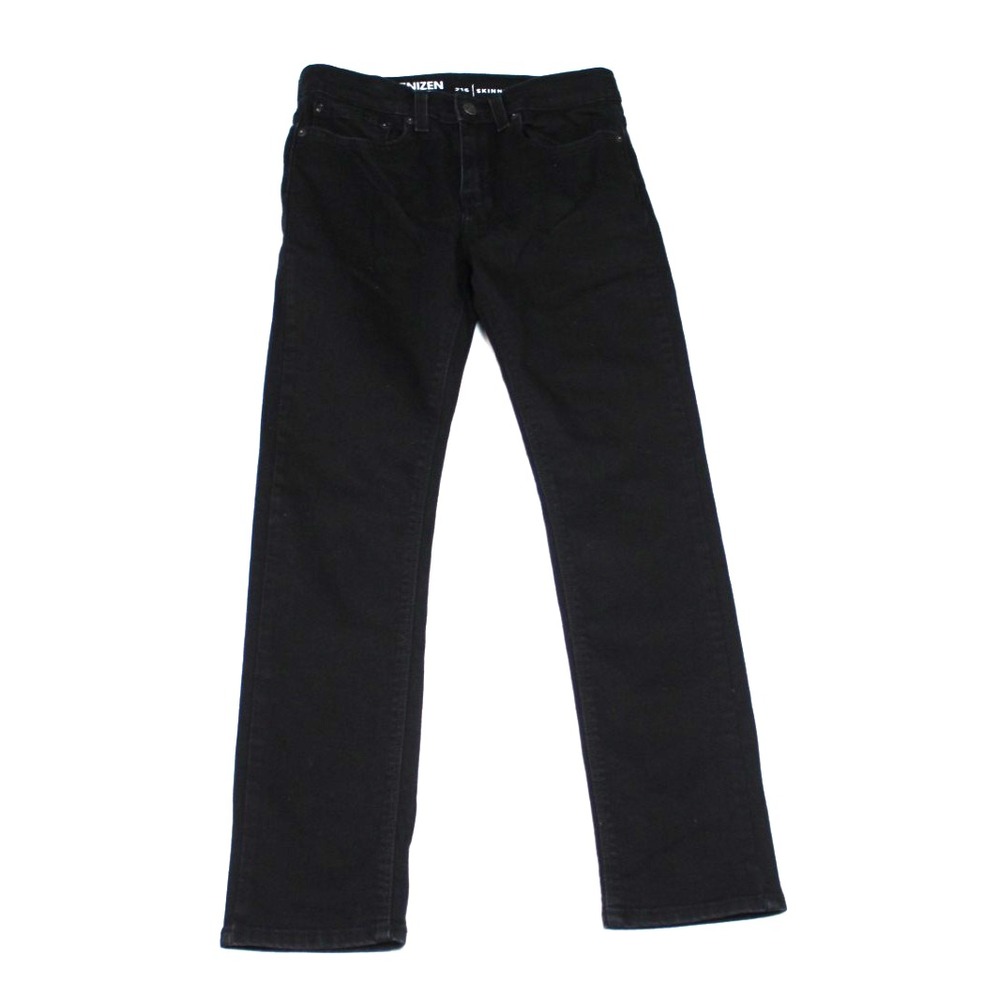 Denizen By Levis Men Black Jeans Casual 216 Skinny Fit Denim Size 28X27